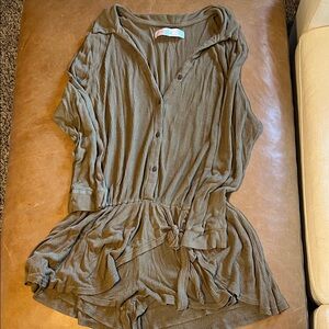 FP Beach Lively Romper - Olive Green